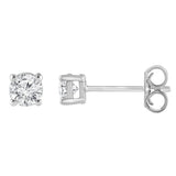 0.50 Carat Lab Grown Round Cut Diamond Stud Earrings