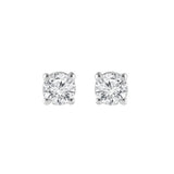 0.50 Carat Lab Grown Round Cut Diamond Stud Earrings