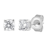 0.50 Carat Lab Grown Round Cut Diamond Stud Earrings