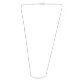 0.75 Carat Lab Grown Diamond Smile Necklace in Sterling Silver
