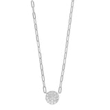 0.33 Carat Lab Grown Sterling Silver Round Cluster Diamond Necklace