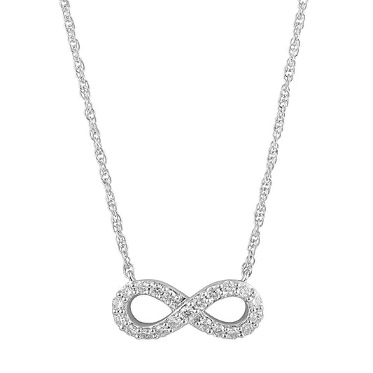 0.20 Carat Lab Diamond Infinity Pendant Necklace
