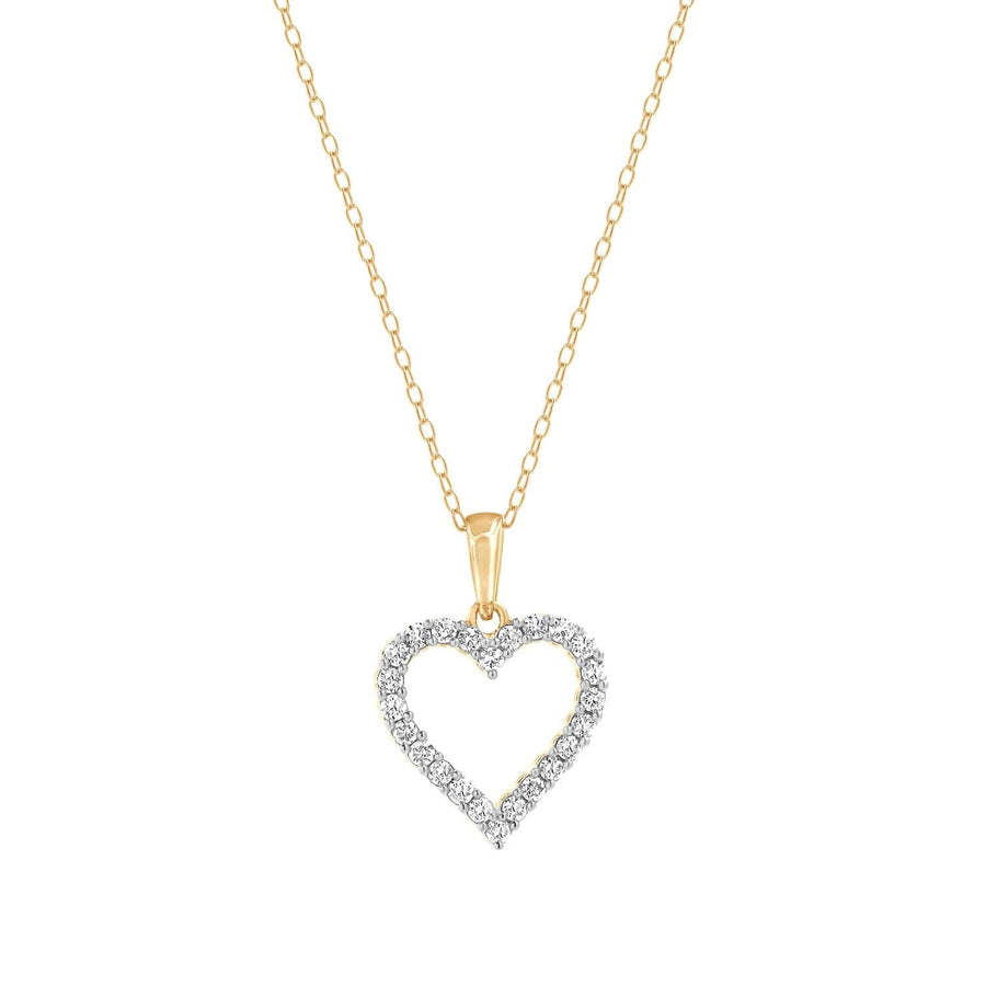 0.25 Carat Heart Lab Diamond Necklace