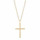0.25 Carat Lab Grown Cross Diamond Necklace