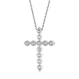 1 Carat Lab Grown Diamonds Cross Pendant Necklace