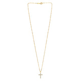 0.25 Carat Lab Grown Diamond Cross Pendant Necklace