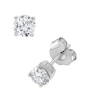 0.50 Carat Lab Grown Round Cut Solitaire Diamond Necklace Set
