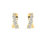 0.15 Carat Lab Grown Diamond Half Hoop Earrings