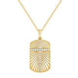 0.25 Carat Lab Grown Diamond Cross Necklace