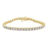 1 Carat Round Lab Grown Diamond Tennis Bracelet