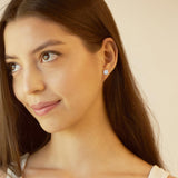 0.25 Carat Lab Grown Halo Diamond Stud Earrings