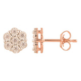 0.25 Carat Cluster Lab Grown Diamond Stud Earrings