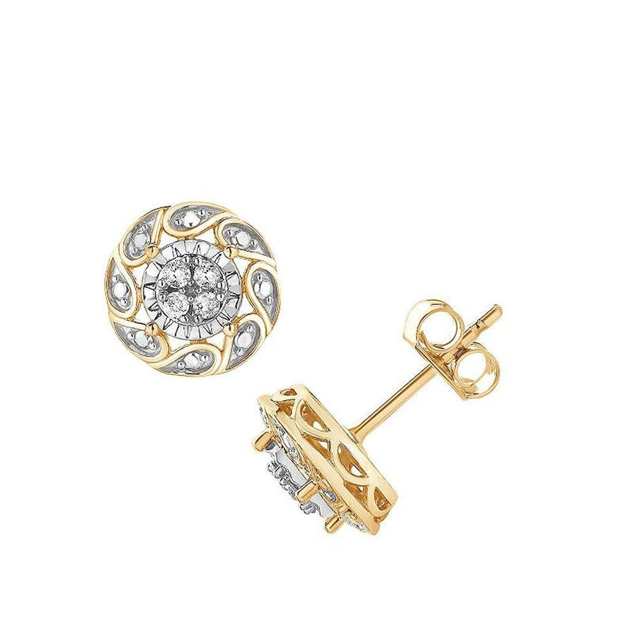 0.10 Carat Miracle Set Lab Diamond Stud Earrings