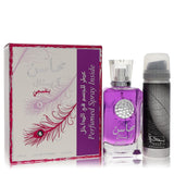 Lattafa Mahasin Crystal Violet by Lattafa Eau De Parfum Spray With Deodorant Spray