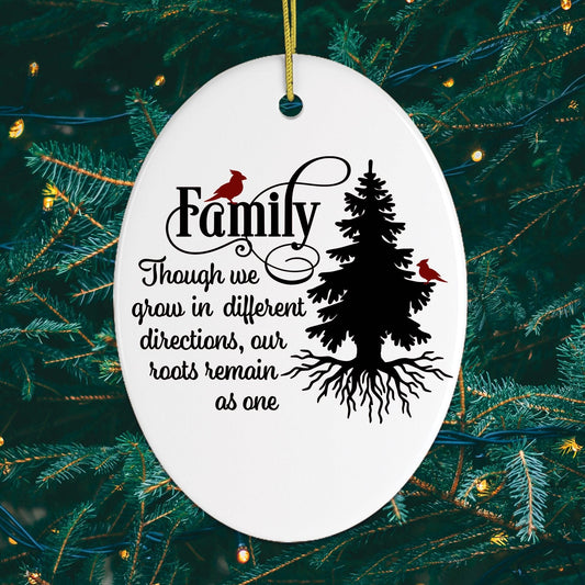 Family Tree Ceramic Ornament