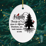 Family Tree Ceramic Ornament