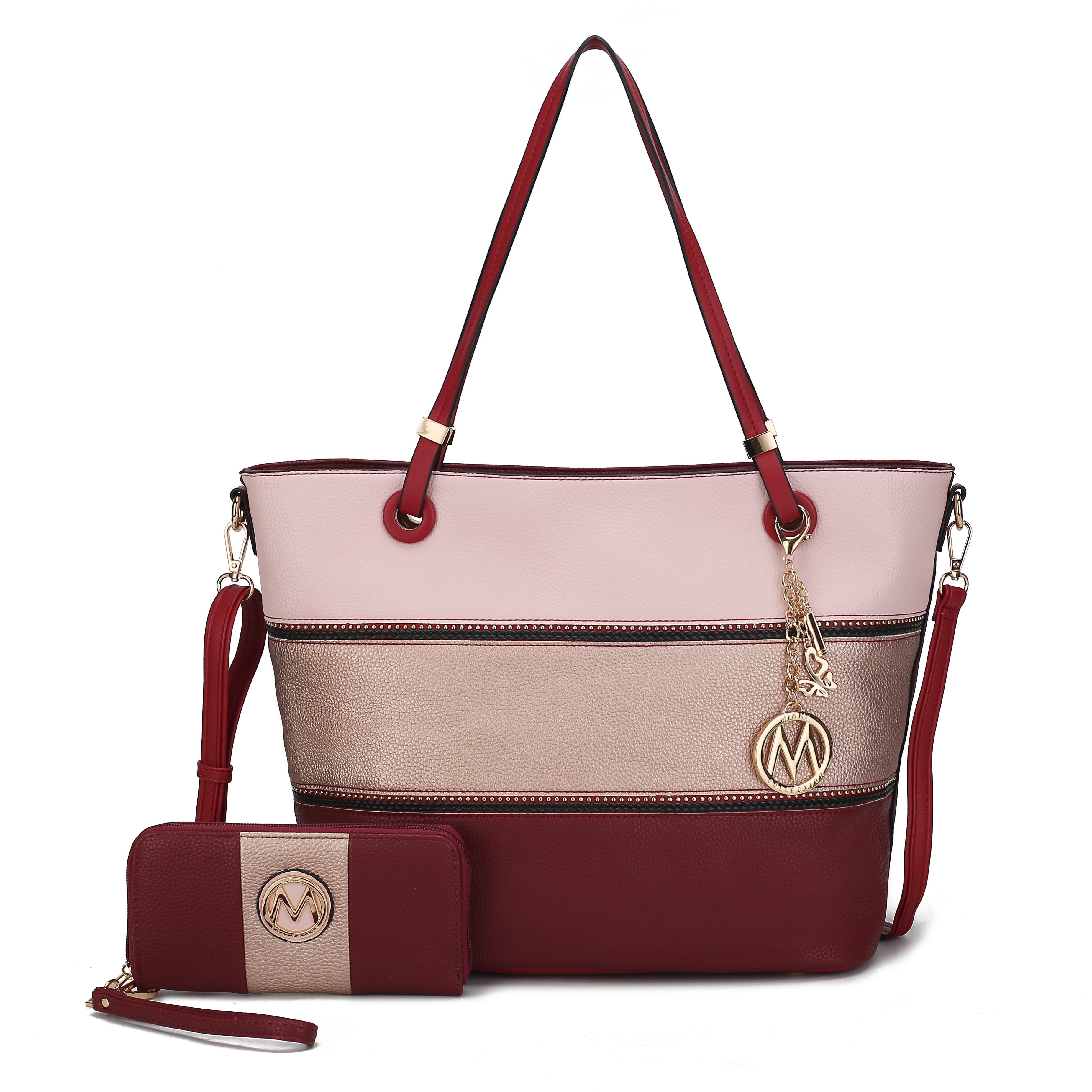 Vallie Colorblock Tote Bag Set