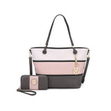 Vallie Colorblock Tote Bag Set