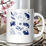 Cats In Space Ceramic Mug