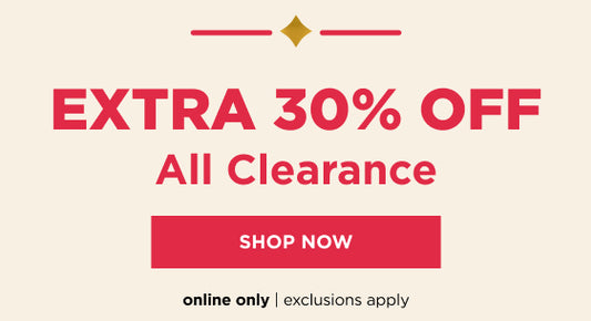 Extra 30% off Clearance