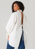 Tie Up Open Back Shirt
