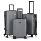 Roberto Cavalli Ribbed 3 Piece Luggage Set
