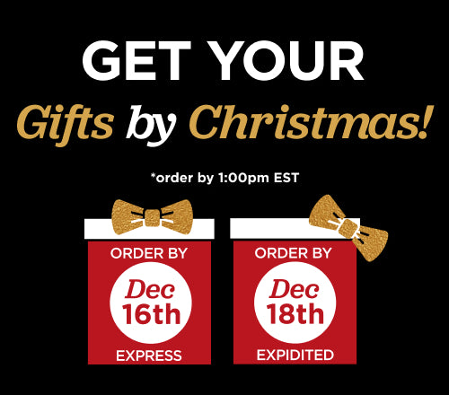 Get your order by Christmas! Order by December 16th with express shipping