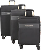 Roberto Cavalli 3 Piece Softside Luggage Set