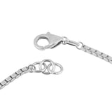 Birthstone Bracelet in Sterling Silver, Oval Cut 5*7mm, 7 Inches with an Extender, 12 Gemstone Options, Gift Box Included - April, White Zircon