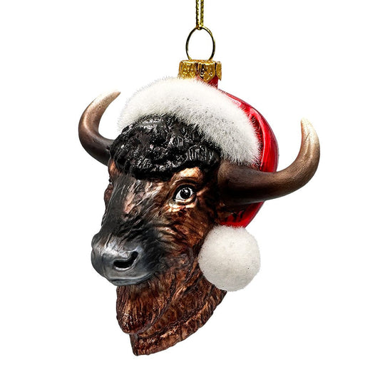 Buffalo Glass Ornament