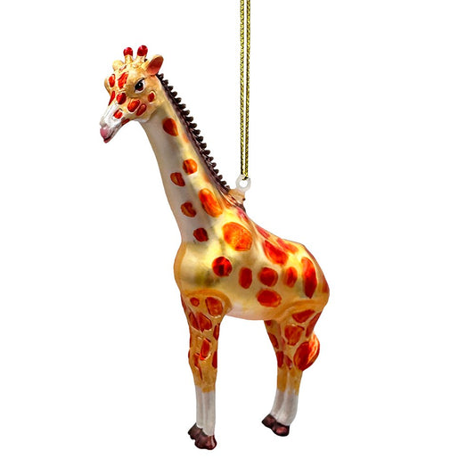 Giraffe Glass Ornament