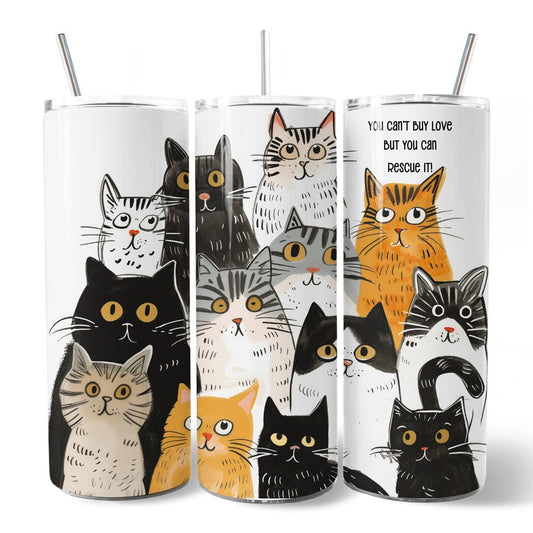 Rescue Cat 20oz Tumbler