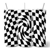 Swirl Checkerboard 20oz Tumbler