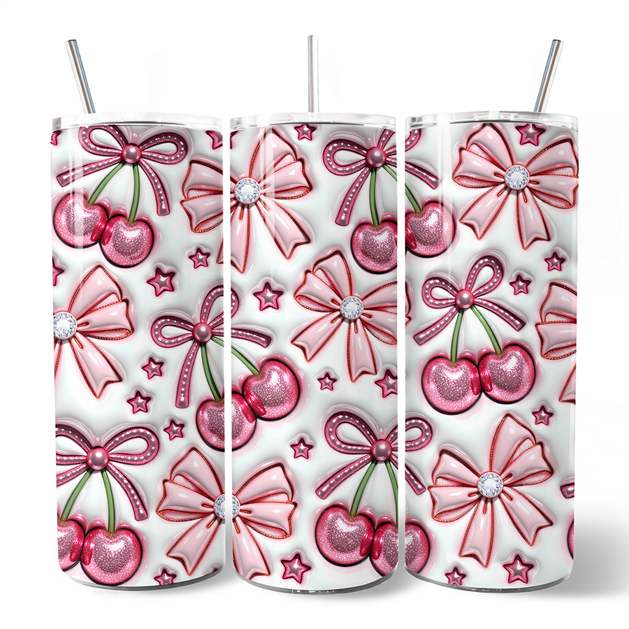 Coquette Cherry 20oz Inflated Tumbler