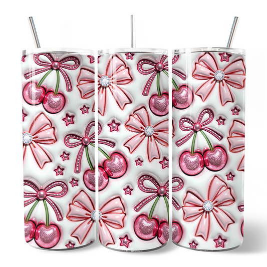 Coquette Cherry 20oz Inflated Tumbler
