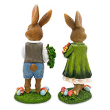 Harvest and Bloom Country Bunny Figurine Set