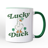 Lucky Duck St Patricks Day Mug
