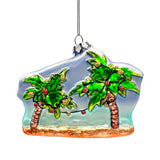 Merry Beachmas Glass Ornament
