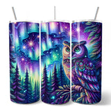 Northern Lights Owl 20oz Tumbler