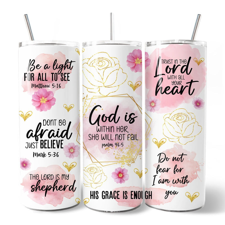 Floral Bible 20oz Tumbler