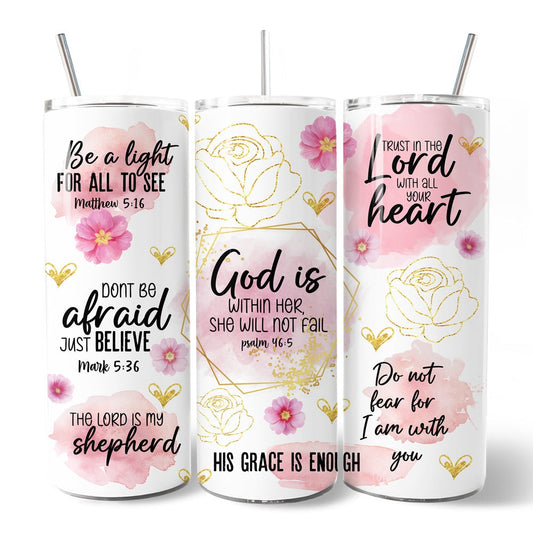 Floral Bible 20oz Tumbler