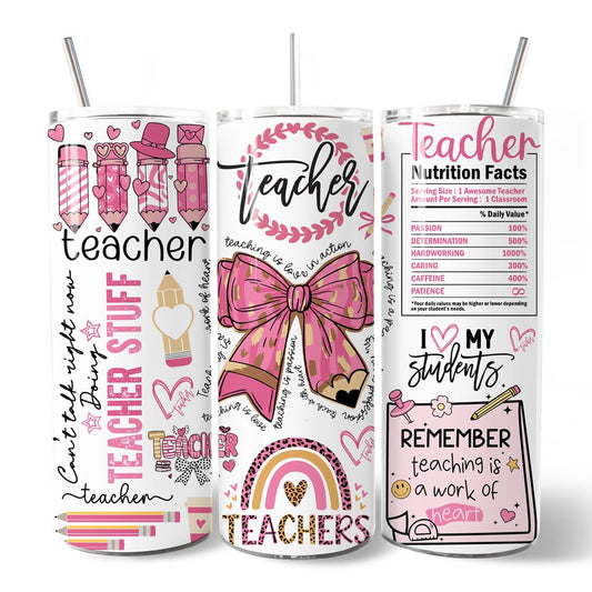 Teacher Life 20oz Inflated Tumbler