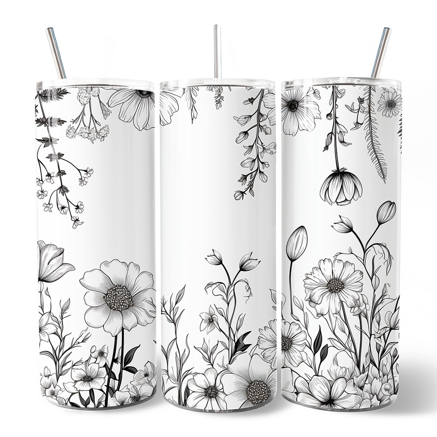 Wild Flowers 20oz Tumbler