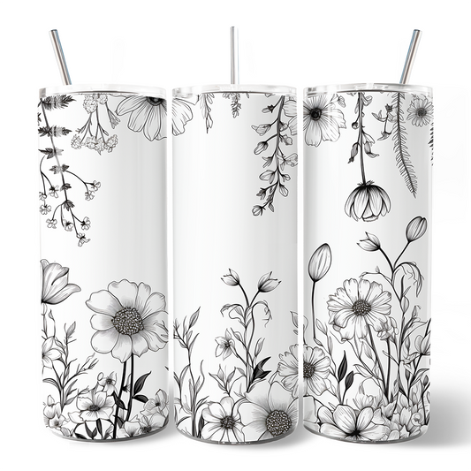 Wild Flowers 20oz Tumbler
