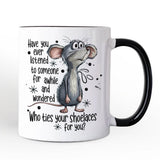 Who Ties Your Shoelaces Mug