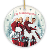 Dreaming Of A White Christmas Ornament