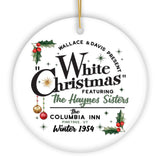 White Christmas Ceramic Ornament