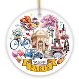Ceramic Paris Ornament