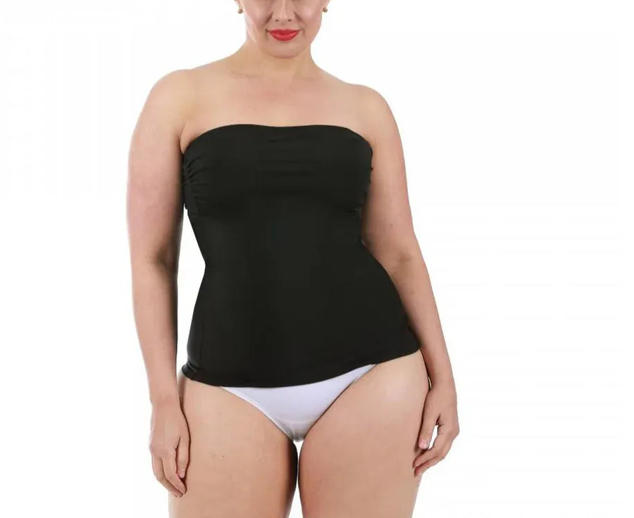 Plus Size InstantFigure Strapless Bandeau Top