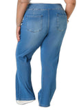 Pull On Flared Denim Jeans